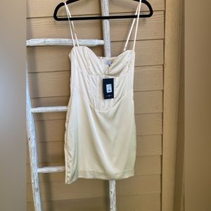 Fashion Nova cream corset dress!